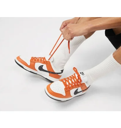 Кроссовки мужские Nike Dunk Low White/Orange FV6909-800