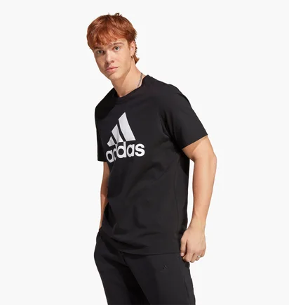 Футболка мужская Adidas Essentials Single Jersey Big Logo Tee Black Ic9347