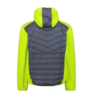 Куртка чоловіча CMP Jacket Hybrid Fix Hood Grid Po Blue/Green 34P1817-U911