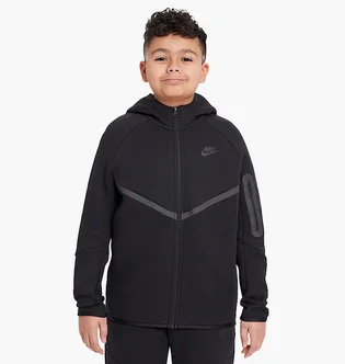 Толстовка детская Nike Sportswear Tech Fleece Black HV6166-010