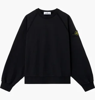 Свитшот мужской Stone Island Brushed Organic Cotton Fleece Black K2S156100022S0A20-V0029
