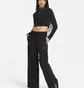Топ жіночий Nike Sportswear Phoenix Plush Slim Mock-Neck Long-Sleeve Cropped Cozy Fleece Top Black FN3619-010