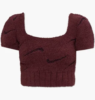 Топ жіночий Nike Sw Phnx Bcl Ss Bordo HV2770-619