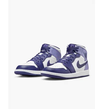 Кросівки чоловічі Air Jordan 1 Mid Shoes White/Violet DQ8426-515
