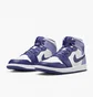 Кросівки чоловічі Air Jordan 1 Mid Shoes White/Violet DQ8426-515