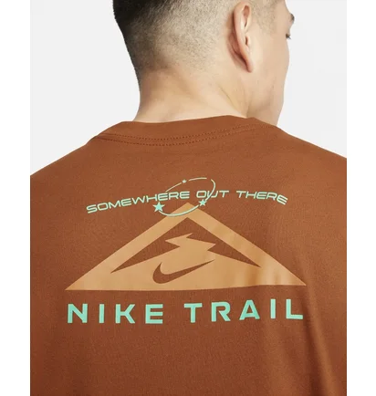 Футболка мужская Nike Trail Dri-Fit Running T-Shirt Brown FD0120-246