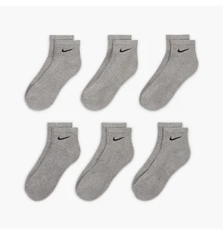 Носки унисекс Nike Everyday Csh Ankl Grey (6 пар) SX7669-064