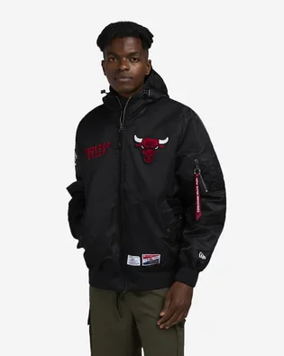 Бомбер мужской NBA Chicago Bulls Black 60564085