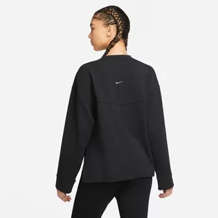 Лонгслів жіночий Nike Df Flc Crew Black Dm7030-010