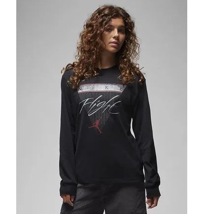 Лонгслив женский Air Jordan T-Shirt Black FD7205-010