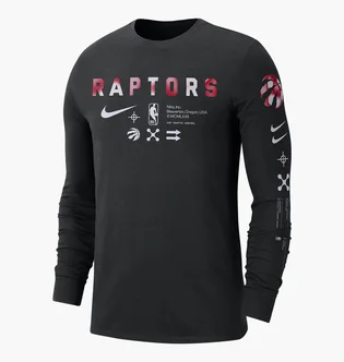 Лонгслив мужской Nike Toronto Raptors MenS Nba Long-Sleeve T-Shirt Black DZ0368-010