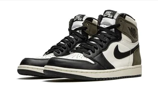 Кроссовки мужские Air Jordan 1 Retro High Og Black/White 555088-105