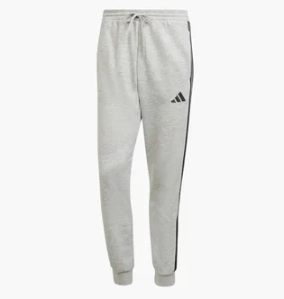 Штаны мужские Essentials Essentials 3-Stripes Fleece Grey JE6318