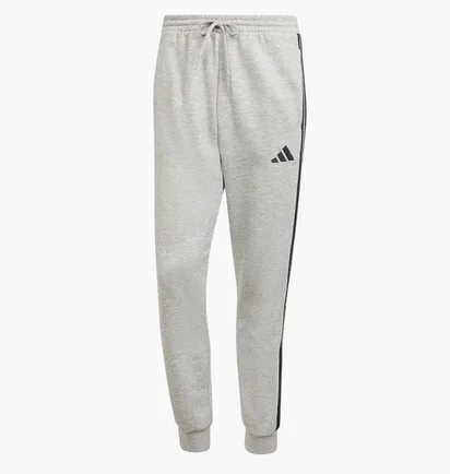 Штани чоловічі Essentials Essentials 3-Stripes Fleece Grey JE6318