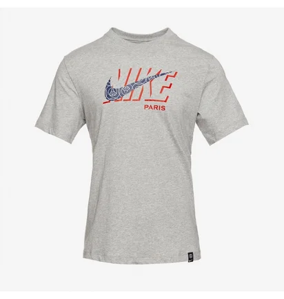 Футболка чоловіча Air Jordan X Psg 22/23 Swoosh T-Shirt Grey DZ3615-010