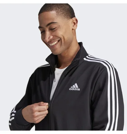 Спортивный костюм мужской Adidas Basic 3-Stripes Fleece Track Suit Black IJ6067