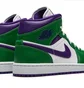 Кроссовки мужские Air Jordan 1 Mid White/Green 554724-300