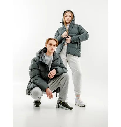 Пуховик унисекс Rains Jackets Blue 1506-SLATE