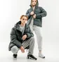 Пуховик унисекс Rains Jackets Blue 1506-SLATE