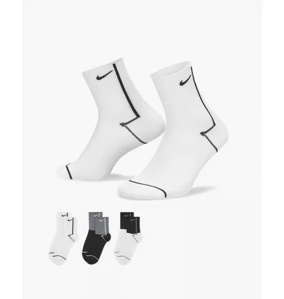 Шкарпетки жіночі Nike Everyday Plus Lightweight (3 пари) Multi CK6021-904