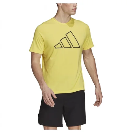 Футболка чоловіча Adidas Ti 3Bar Tee Yellow HK9530