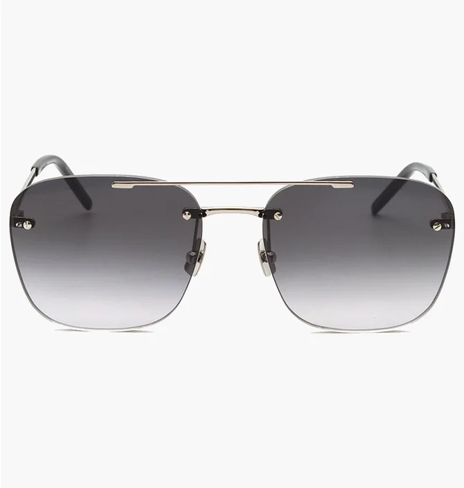 Сонцезахисні окуляри SAINT LAURENT Grey/Metallic SL-309-RIMLESS-002-58