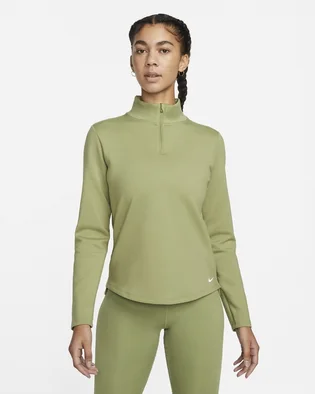 Олімпійка жіноча Nike Therma-Fit One WomenS Long-Sleeve 1/2-Zip Top Olive DD4945-334