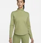 Олімпійка жіноча Nike Therma-Fit One WomenS Long-Sleeve 1/2-Zip Top Olive DD4945-334
