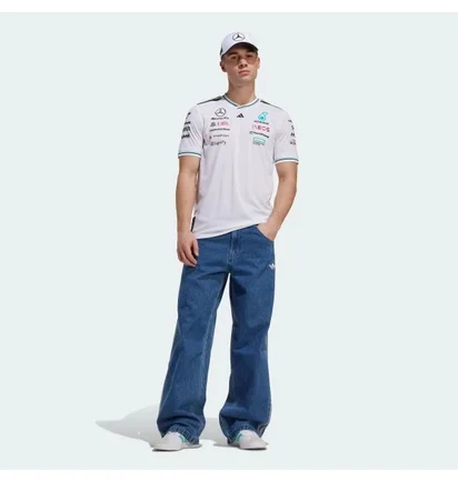 Футболка чоловіча Adidas Mercedes - Amg Petronas Formula One Team Driver Authentic White JX5795