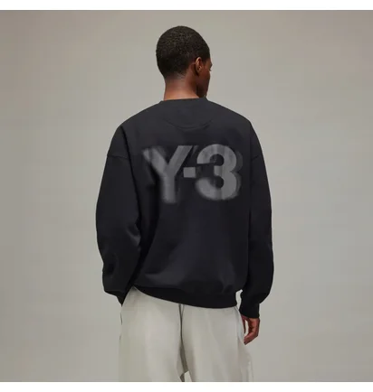 Свитшот унисекс Adidas Y-3 Logo Crew Sweatshirt Black JE9276