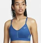 Топ женский Nike Padded V-Neck Sports Bra Blue CZ4456-477