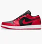 Кросівки чоловічі Air Jordan 1 Low Reverse Bred Black/Red 553558-606