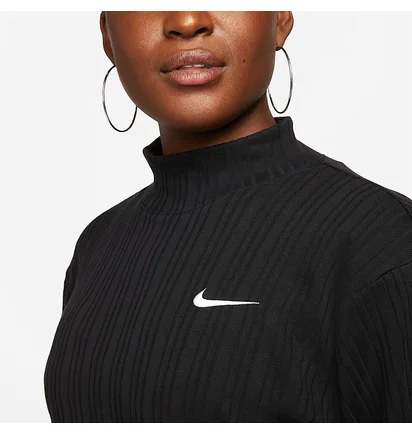 Кофта женская Nike Sportswear Ribbed Jersey Black DM6399-010