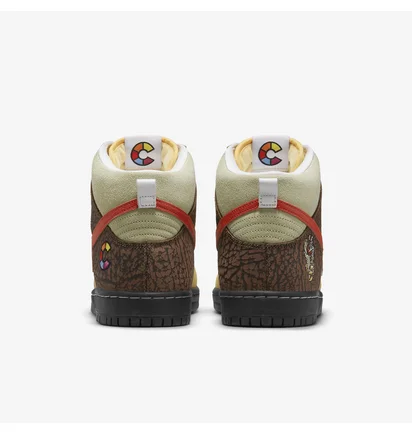Кросівки унісекс Nike Sb Dunk High Color Skates Kebab And Destroy White/Brown Cz2205-700