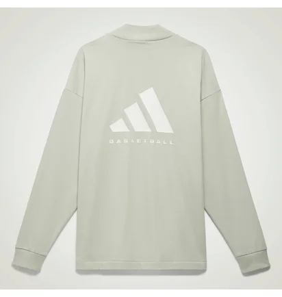 Лонгслив унисекс Adidas Basketball Long Sleeve Tee Grey Ia3422
