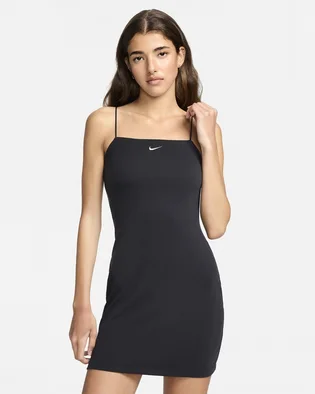 Платье женское Nike Sportswear Chill Knit Tight Mini-Rib Cami Dress Black FN4157-010