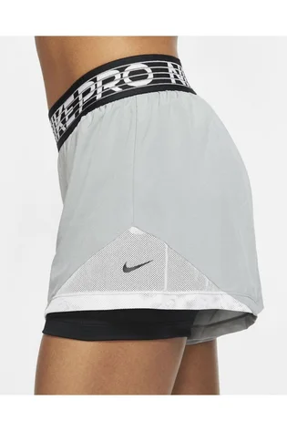Шорти жіночі Nike Pro WomenS Flex 2 In 1 Training Shorts Grey DB4484-073