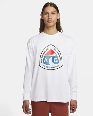Футболка мужская Nike Nrg Acg Long Sleeve Outdoor T-Shirt White DX9450-100
