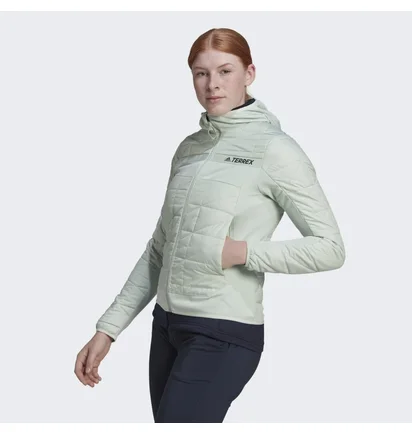Куртка жіноча Adidas Terrex Multi Primegreen Hybrid Insulated Jacket Olive Hh9059