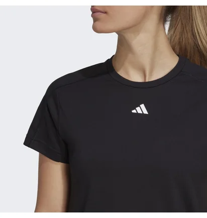 Футболка жіноча Adidas Aeroready Train Essentials Minimal Branding Crewneck T-Shirt Black HR7795