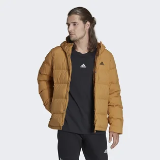 Пуховик чоловічий Adidas Helionic Hooded Down Jacket Brown HG8748