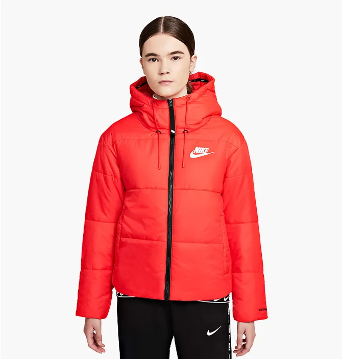 Пуховик жіночий Nike W Nsw Tf Rpl Classic Tape Jkt Red DJ6997-673