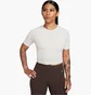 Футболка женская Nike Zenvy Rib Dri-Fit Short-Sleeve Cropped Top White FN7467-104
