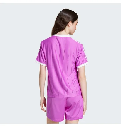 Футболка жіноча Adidas Adicolor 3-Stripes Pinstripe T-Shirt Pink IY7225