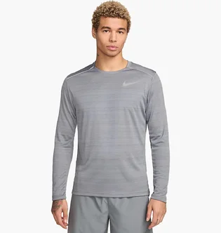 Лонгслив мужской Nike Dri Fit Miler Grey AJ7568-085