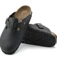 Тапочки унисекс BIRKENSTOCK Boston Black Oiled Leather Shoes Black 59461