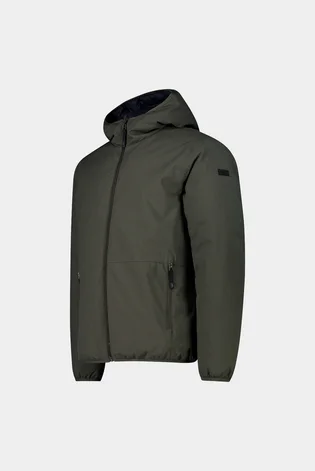 Куртка чоловіча CMP Reverse Jacket Fix Hood Twill Green 34K0137-F905
