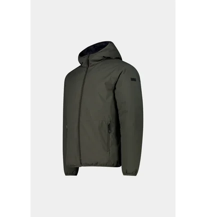 Куртка мужская CMP Reverse Jacket Fix Hood Twill Green 34K0137-F905