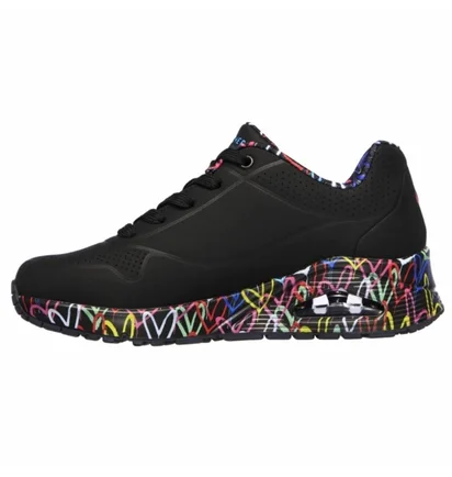 Кросівки жіночі Skechers Uno Loving Love Black 155506-BBK