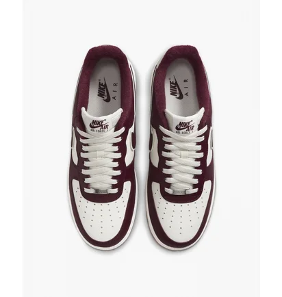 Кросівки чоловічі Nike Air Force 1 07 Lv8 Se Varsity Casual Shoes Bordo/White Dq7659-102